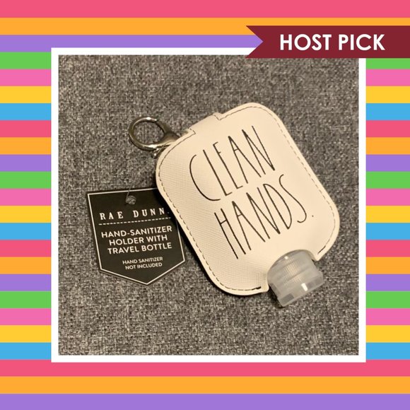 Rae Dunn Accessories - Rae Dunn Hand Sanitizer Holder & Travel Bottle